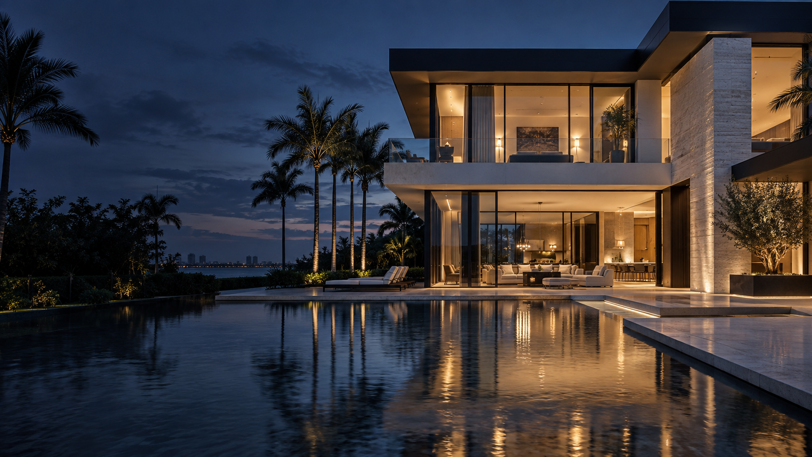 Architectural concept of a contemporary Florida home